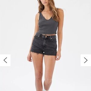 BDG Black High-Rise Denim Shorts